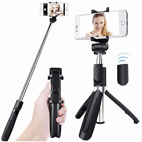 Трипод - тринога Selfie Stick Apexel L01 bluetooth Черный (300466)