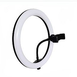 Светодиодная кольцевая лампа Ring Fill Light LC666 с держателем для телефона 26 см (300600)