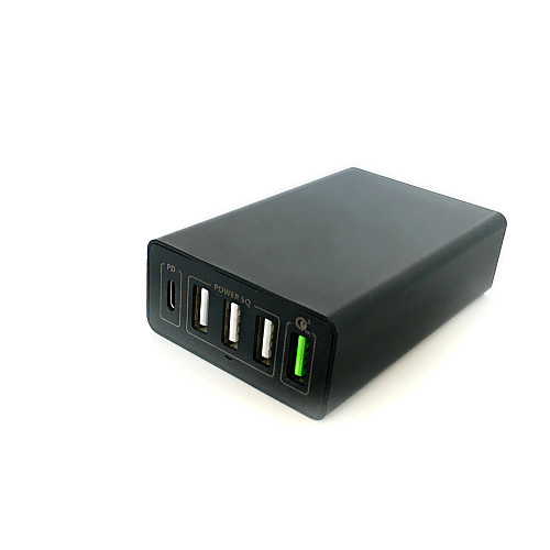Зарядное устройство TM KEDO 4 USB-порта и Type-C портом
