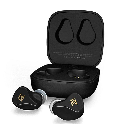 Беспроводные наушники с кейсом для зарядки KZ Z1 Bluetooth Черный