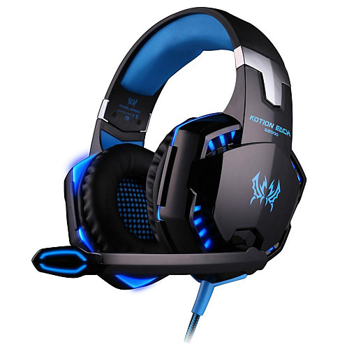 Геймерські навушники із підсвічуванням Kotion Each G2000 Pro Gaming Чорно-синій