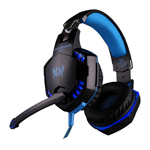 Геймерські навушники із підсвічуванням Kotion Each G2000 Pro Gaming Чорно-синій