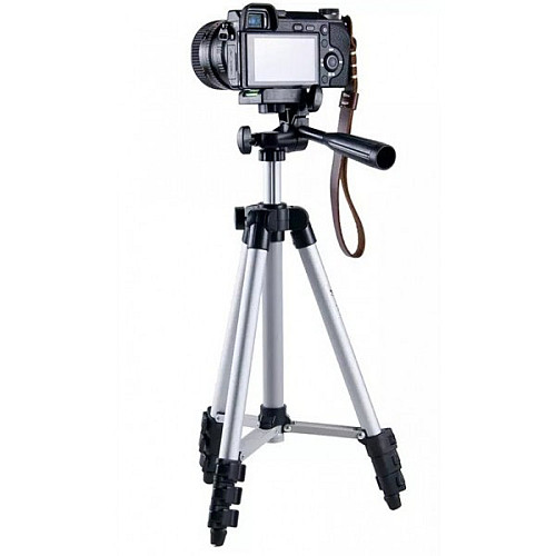 Високий штатив для фотоапарата OOOPS Tripod 3110, тринога тримач для телефону (1007447-Silver-1)