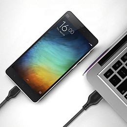 Универсальный кабель USB (3 в 1) XO NB103 microUSB-iPhone-Type C 1m Black