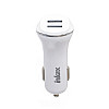 Автомобильное зарядное устройство inkax CC-12 2USB 2.1A microUSB White (av087-hbr)