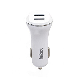 Автомобильное зарядное устройство inkax CC-12 2USB 2.1A microUSB White (av087-hbr)