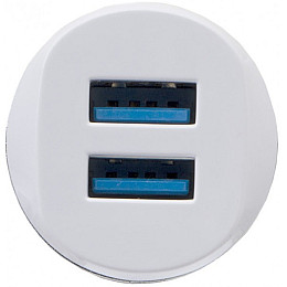 Автомобильное зарядное устройство inkax CC-12 2USB 2.1A microUSB White (av087-hbr)