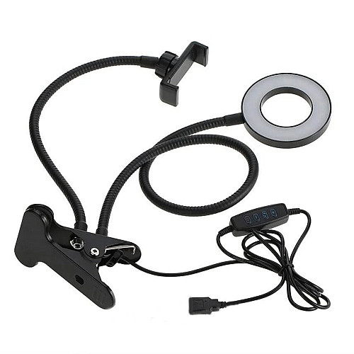 Штатив для телефону Professional Live Stream 14340 з LED підсвічуванням Black (my005-hbr)