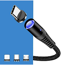 Кабель магнітний Quick Charge USB Type C 1 м 4993
