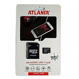 Карта памяти Atlanfa UHS-1 microSDHC 8 GB