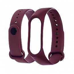 Ремінець силіконовий Anchor для Xiaomi Mi Band 4/ Band 3 Бордовий