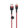 Кабель USB XO NB117 USB - Lightning Красно-Черный