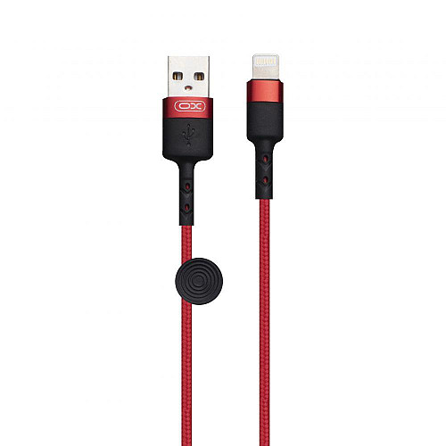 Кабель USB XO NB117 USB - Lightning Красно-Черный
