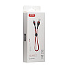 Кабель USB XO NB117 USB - Lightning Красно-Черный