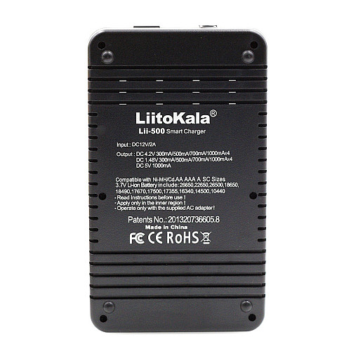 Зарядное устройство LiitoKala Lii 500 Engineer Black (az012-hbr)