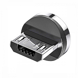 Коннектор магнитный для кабеля зарядки Topk Led AM23 Micro-USB Black (my020-hbr)