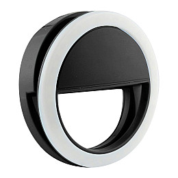 Кольцо для селфи с подсветкой selfie light Black (my006-hbr)
