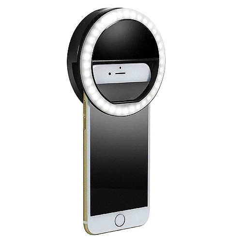 Кільце для селфі з підсвічуванням selfie light Black (my006-hbr)