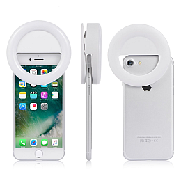 Кольцо для селфи с подсветкой Selfie Ring White (my004-hbr)