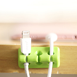 Органайзер для кабеля ExtraDigital Cable Clips CC942 Зелений