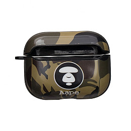 Футляр для наушников Airpods Pro Glossy Brand Aape green