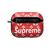 Футляр для наушников Airpods Pro Glossy Brand Supreme red