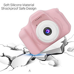 Детская цифровая фотокамера VigohA c 2.0 дисплеем и с функцией видео Розовый