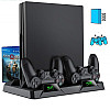 Зарядна док-станція для PS Playstation 4/PS4 SLIM/PRO для 2-х геймпадів та 16 дисків XPRO PSCharger Dobe