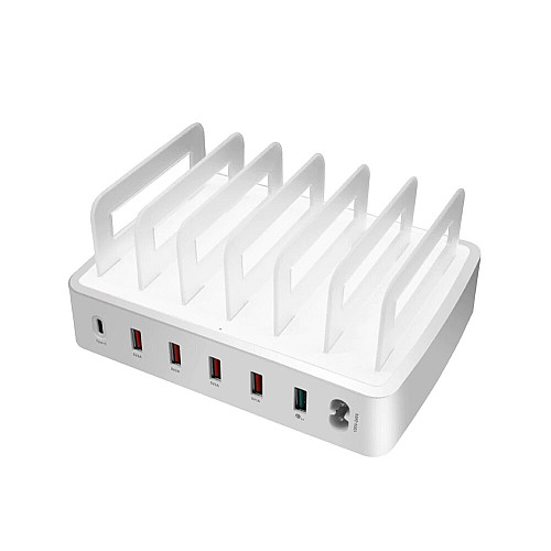 Мультизарядна док-станція з органайзером Digital Lion MCS-866T, 40W, на 6 USB портів