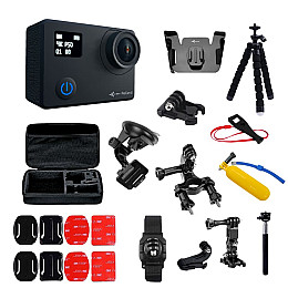 Экшн-камера с аксессуарами AIRON ProCam 8 30 в 1 Black