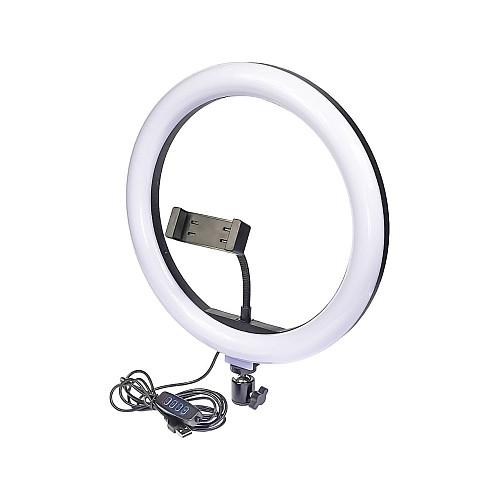 Кольцевая LED лампа UKC с держателем для телефона 12" 30 см
