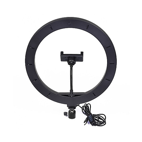 Кольцевая LED лампа UKC с держателем для телефона 12" 30 см
