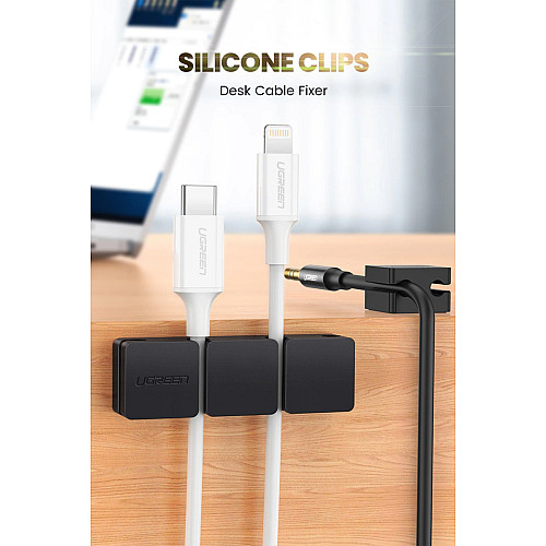 Органайзер для кабелей UGreen Cable Holder Clips Black Черный
