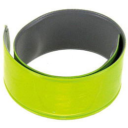 Светоотражающий браслет Feel Fit самозакрывающийся на руку ногу 5 шт желтый