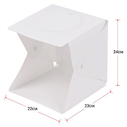 Фотобокс раскладной с LED подсветкой Andoer LB-03 24 см White