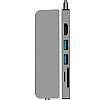 Док-станція Lucom USB Type-C-HDMI + Type-C PowerDelivery 87W 2xUSB3.0 +Cardreader Срібний(62.09.8376)