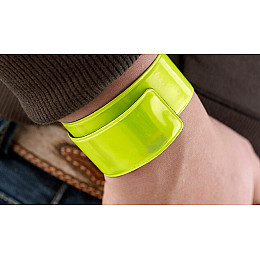 Светоотражающий браслет Feel Fit 10 шт 40 см Зелёный