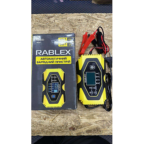 Автоматическое зарядное устройство для аккумуляторов Rablex RB-650 12V 6Ah 24V 3Ah 110W