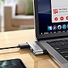 Переходник Borofone DH1 USB-C папа на USB3.0 + USB2.0*2 Silver