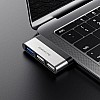 Переходник Borofone DH1 USB-C папа на USB3.0 + USB2.0*2 Silver