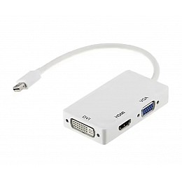 Конвертер переходник Mini DisplayPort на HDMI/DVI/VGA 34113