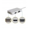 Конвертер переходник Mini DisplayPort на HDMI/DVI/VGA 34113