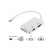 Конвертер переходник Mini DisplayPort на HDMI/DVI/VGA 34113