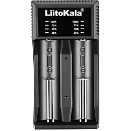 Зарядний пристрій LiitoKala Lii-c2 для Li-Ion, Ni-Mh/Ni-Cd (USB-C / 2A/ 2 канали)