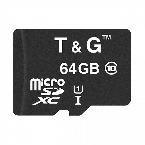 Карта пам'яті T&G Micro SDXC 64гб UHS-1 10 Class Чорний