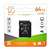 Карта пам'яті з адаптером Micro SDXC TG 64gb UHS-1 Class 10 Чорний