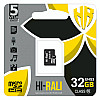 Карта пам'яті Hi-Rali Micro SDHC 32гб UHS-3 Клас 10 Чорний