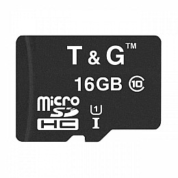 Карта пам'яті T&amp;G Micro SDHC 16гб UHS-1 10 Клас Чорний