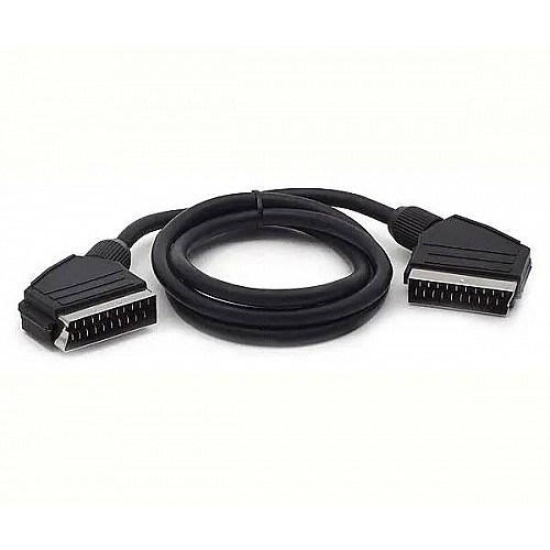 Кабель для подключения электроники SCAN SCART - SCART 1.2 м Black