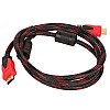 Кабель для подключения электроники SCAN HDMI - HDMI FULL HD 1.5 м Red